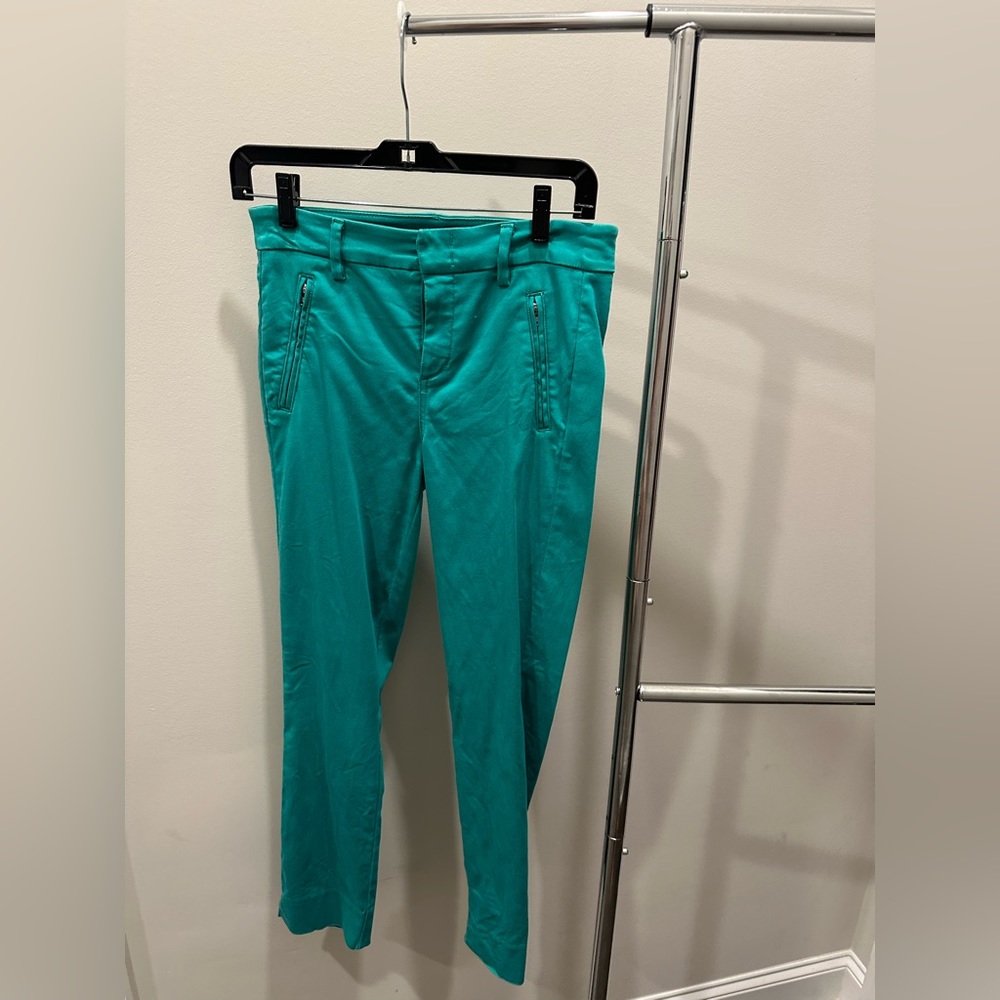 LEVEL 99 Teal Straight Leg Chino Pants